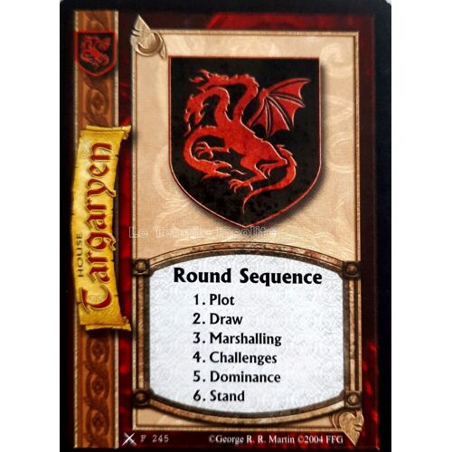 Carte A Game Of Thrones Ccg - House Targaryen Round Sequence F#245