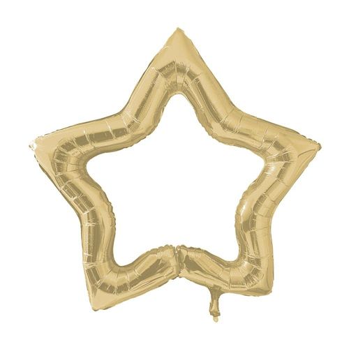 Ballon Cadre Photobooth Gonflable Étoile Doré