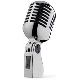 Stagg MD007CRH Audio Vocal Recording Microphone 50's Style Retro Caraoke Silver