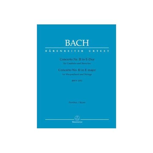 Concerto Nr. Ii Für Cembalo Und Streicher E-Dur Bwv 1053
