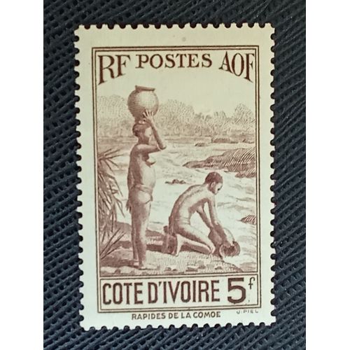 Timbre Cote D'Ivoire Y T 130 Femmes Aux Rapides De Komoe 1936 ( 021009 )
