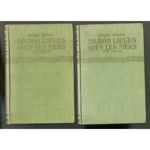20.000 Lieues Sous Les Mers, Verne, Illustrations De Galland, Tomes 1 Et 2