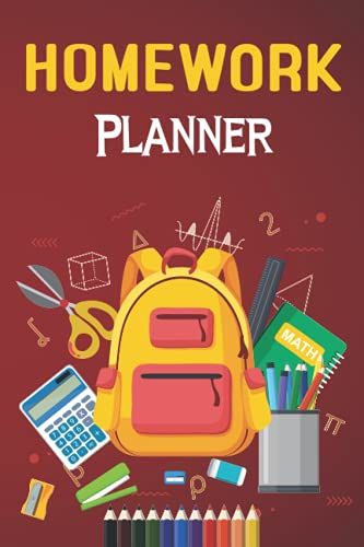 Homework Planner: Academic Journal Notebook For Students With Assignment Project And Homework Tracker And Organizer Planner