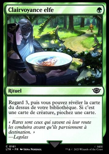 Clairvoyance Elfe - Magic - Le Seigneur Des Anneaux - Chroniques De La Terre Du Milieu - C - 161