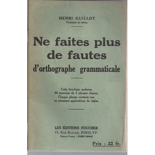 Ne Faites Plus De Fautes D'orthographe Grammaticale