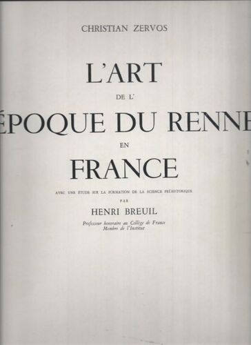 L'art De L'époque Du Renne En France
