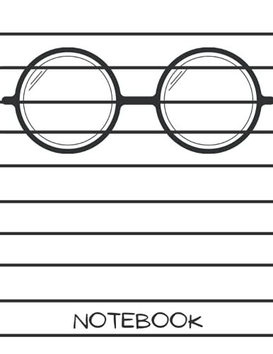 Notebook: Low Vision Notebook Dark Lined