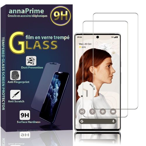 Lot / Pack de 2 Films Verre Trempé Pour Google Pixel 6 6.4" protection d'écran