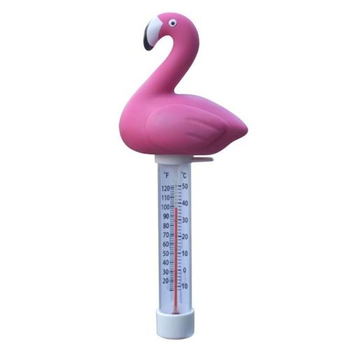 Thermomètre piscine Flamant Rose