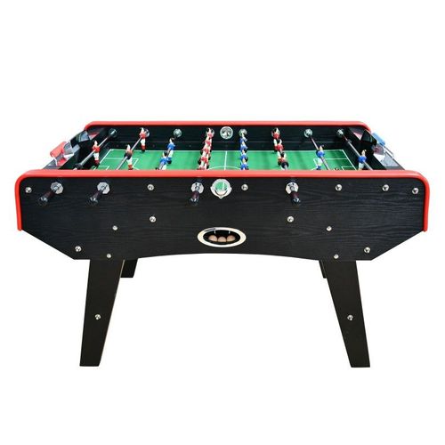 Baby-foot CLASSIC type Bistrot - 151 x 77 x 91 cm - Table de Baby-foot avec barres télescopiques et Balles Lièges Inclus - Noir