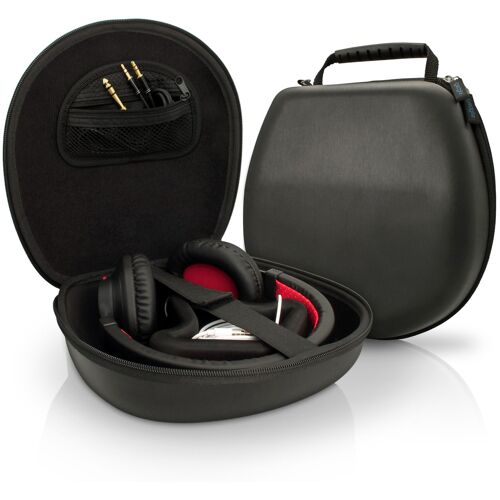 igadgitz Noir EVA Étui Housse Rigide de Rangement pour Casque Headphones Headset (Sony, Philips, Pioneer, Senheisser, Marshall, Shure, Beats, Bose, et