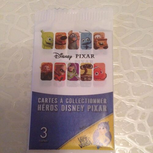 Lot De 4 Pochettes Neuves Des Cartes Disney Pixar Auchan 2015