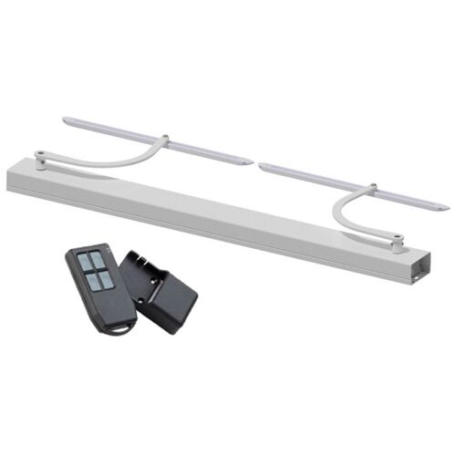 Motorisation volets 2 battants WINEO radio - baie de 800-1500 mm - carter blanc - bras blanc