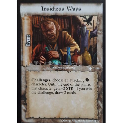 Carte A Game Of Thrones Ccg - Insidious Ways C#188