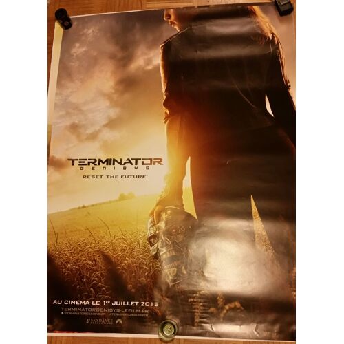 Terminator Genisys Véritable Pré-Affiche De Cinéma Roulée De Alan Taylor Avec Arnold Schwarzenegger, Emilia Clarke, Jai Courtney, Jason Clarke 160*120 2015