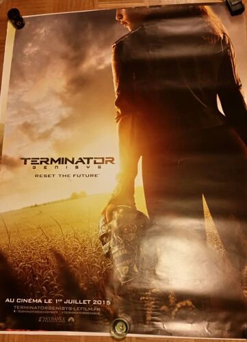 Terminator Genisys Véritable Pré-Affiche De Cinéma Roulée De Alan Taylor Avec Arnold Schwarzenegger, Emilia Clarke, Jai Courtney, Jason Clarke 160*120 2015