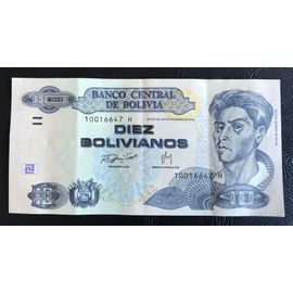 10 Bolivianos - Rojas - Series H - 2007/08 - Bolivie