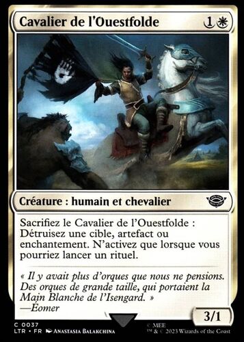 Cavalier De L' Ouestfolde - Magic - Le Seigneur Des Anneaux - Chroniques De La Terre Du Milieu - C - 37