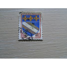Timbre Oblitéré Blason Troyes - 1963 - 0,10 Frs