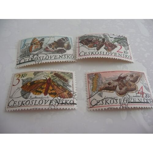 4 Timbres Tchécoslovaquie