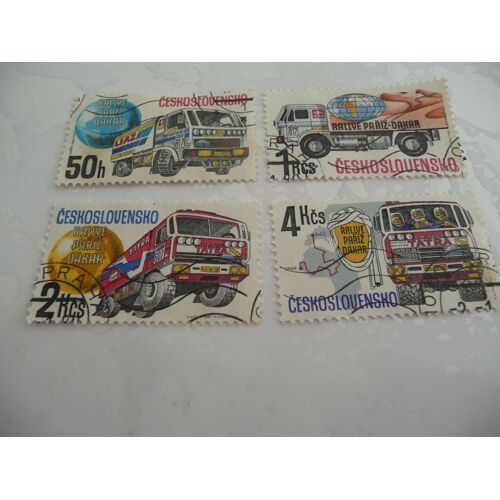 4 Timbres Tchécoslovaquie