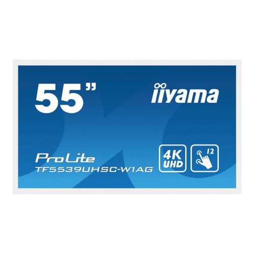 iiyama ProLite TF5539UHSC-W1AG - 55" écran LCD rétro-éclairé par LED - signalétique numérique interactive - avec écran tactile (multi-touches) - 4K UHD (2160p) 3840 x 2160 -...