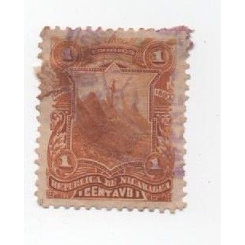 Timbre Oblitéré Nicaragua  Date Vers 1900 ? 