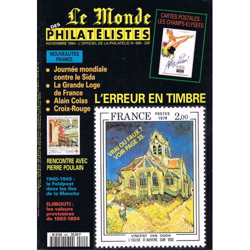 Le Monde Des Philatelistes N° 490 : L'erreur En Timbre