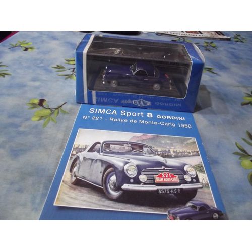 Simca Sport 8 Gordini Monte Carlo 1950-Atlas