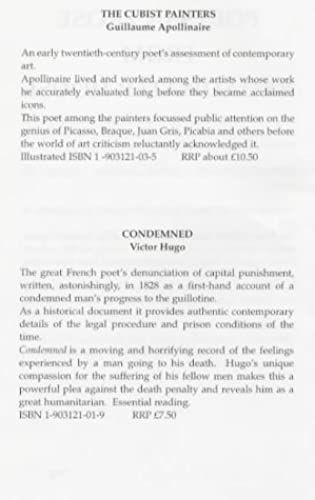 The Cubist Painters: An Early 20th Century Poet's Assessment Of Contemporary Art (Poets In Prose Series)