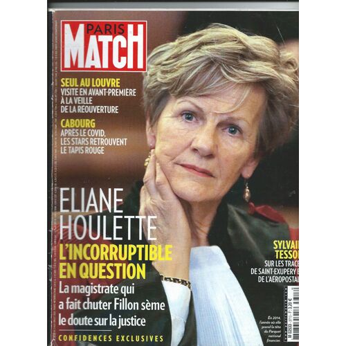 Paris Match 02/07/2020 Eliane Houlette, Aurélie Dupont, Black Eyed Peas, Hamilton, Michel Onfray, Michael Jordan, Petula Clark 