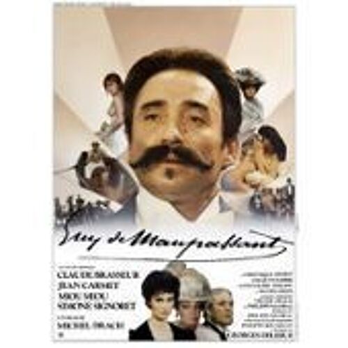 Guy De Maupassant - Claude Brasseur - Jean Carmet - Miou Miou - Simone Signoret - Michel Drach - Affiche De Cinéma Pliée 60x40 Cm