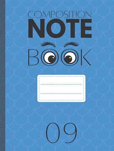 Composition Note Book: College Ruled Large Notebook 8.25 X 11 Inches For Work & School (Brillant Blue Hard Cover) Vol 9