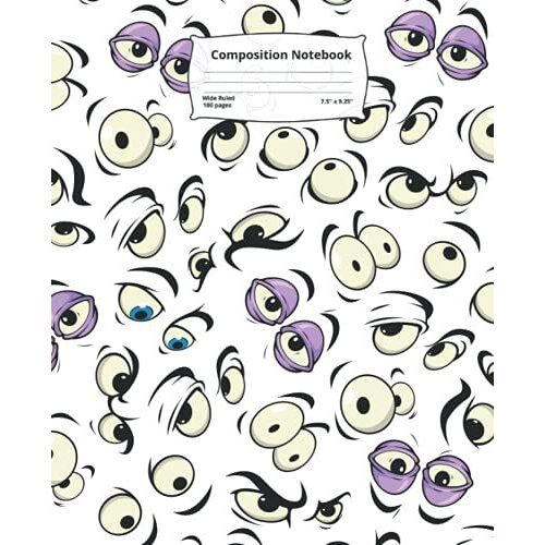 Composition Notebook: Emotions Wide Ruled Notebook Lined School Journal | 100 Pages | 7.5 X 9.25 "| School Notes, To Do List, Homeschool, Work | ... Needs | Children Kids Girls Boys Teens