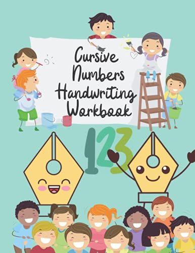 Cursive Numbers Handwriting Workbook