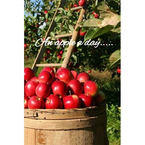 An Apple A Day..... This Beautiful Book Has An Apple Orchard On The Cover. Perfect For Ideas, Thoughts, Reminders, Plans And To-Do-Lists. Great For ... Due Dates And Notes. 100 (6 X 9 Inch) Pages