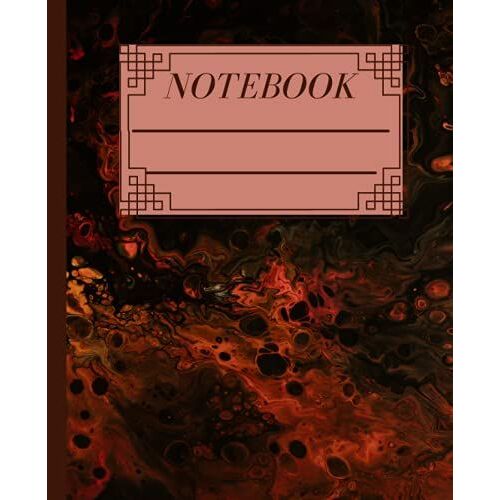 Composition Notebook: The Fiery Acrylic - Wide Ruled Lined Paper Journal - 7.5" X 9.25" - 120 Pages (Wide Ruled Notebooks)