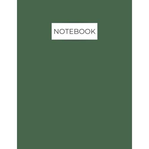 Notebook: College Ruled 120 Pages, 8.5 X 11 Inches Lined Pages, Matte Color