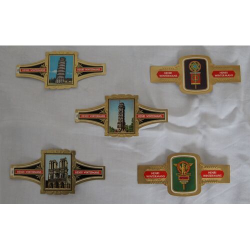 Lot De 5 Bagues De Cigare Henri Wintermans