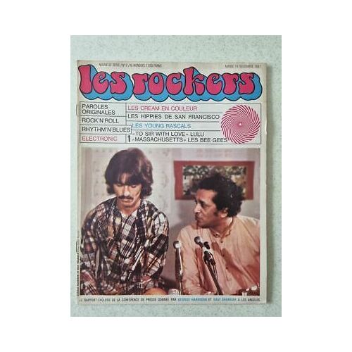 Les Rockers, Nouvelle Série N°6, Nov 1967 George Harrison & Ravi Shankar Cover