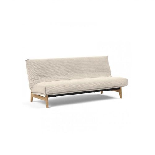 Canapé Lit Aslak 120 Nordic Cover Soft Spring Tissu 594 Corduroy Ivory