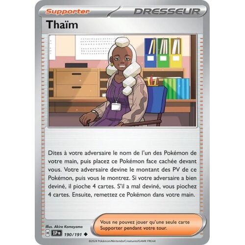 Carte Pokémon - Thaïm - 190/191 - Ev8 Etincelles Déferlantes