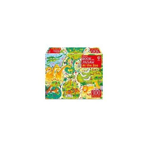Usborne Book And Jigsaw At The Zoo