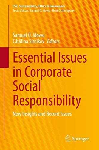 Essential Issues In Corporate Social Responsibility