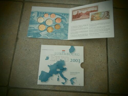 Pièce Euros  Luxenbourg 2003 Bu Complet De 0.01 Ct A 2euros