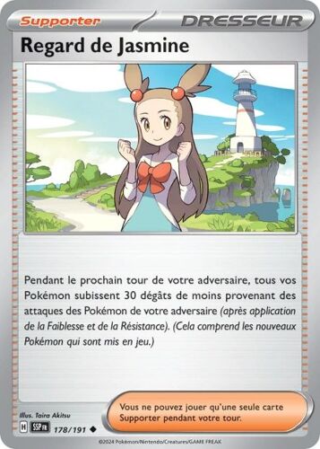 Carte Pokémon - Regard De Jasmine - 178/191 - Ev8 Etincelles Déferlantes
