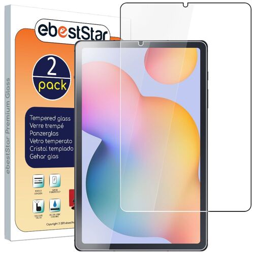 Ebeststar - X2 Verre Trempé Samsung Galaxy Tab S6 Lite 10.4" P610 P615 Film Vitre Protection Ecran Anti Casse, Anti-Rayure, Pose Sans Bulles [Dimensions Tablette : 244.5 X 154.3 X 7 Mm, Écran 10.4'']