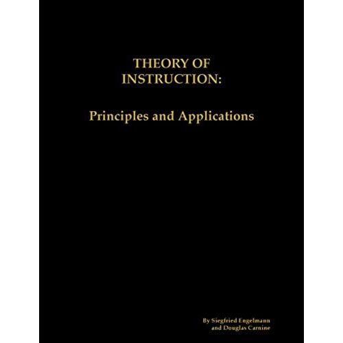 Theory Of Instruction: Principles And Applications