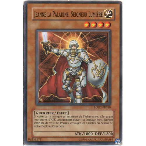 Carte Yu-Gi-Oh! - Jeanne La Paladine, Seigneur Lumière - Lodt-Fr018