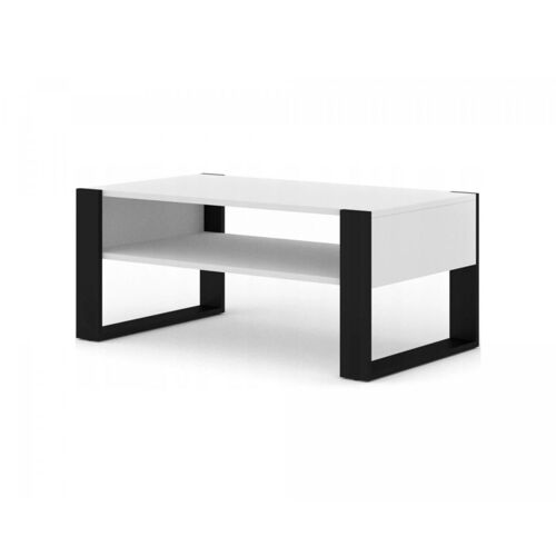Table basse blanc mat 110 cm